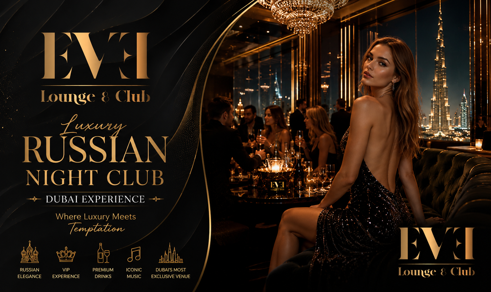 Russian Night Club Dubai – Discover an Unforgettable Nightlife Experience at Eve Lounge